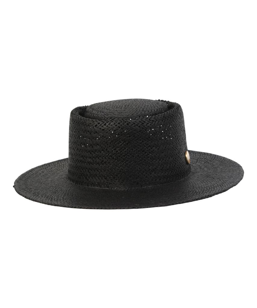 Yunibeosyeolkemiseuteuli Home Black Simple Panama Hat Panama Hat