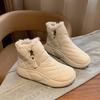 Women's Snow Boots Fur Ladies Shoes Fluff Ankle Boots for Women Waterproof Shoes Design Zipper Round Toe Lady Winter Short Boots