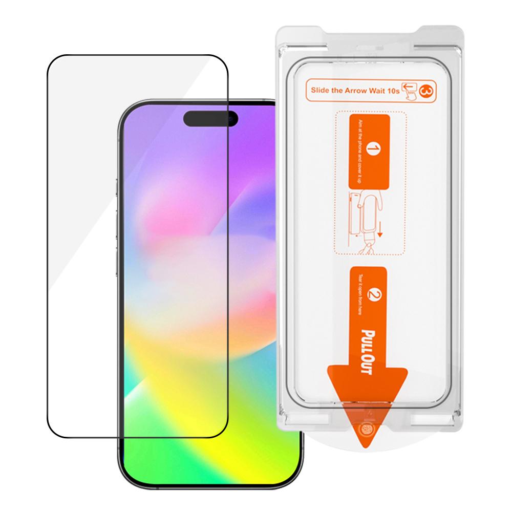 For iPhone 17 Pro Max Screen Protector Silk Printing Clear High Aluminium-Silicon Glass Film