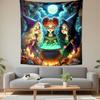 "Magical Witches Brewing Potion Scene" Patterned Tapestry Decorative Wall Hanging, Home Bedroom Living Room Decor