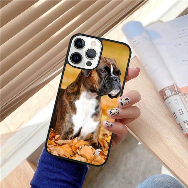 Cute Boxer Dog Puppy TPU Coque Shell For iPhone 17 Air 15 16 14 13 12 Pro Max 11 Pro Max Plus Phone Case Cover