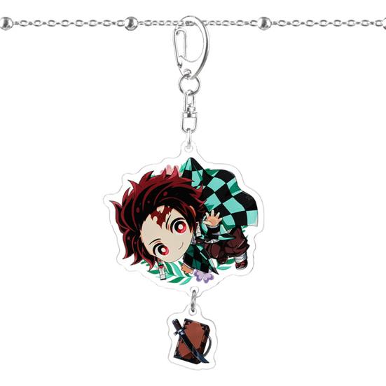 Anime Design Acrylic Demon Slayer Key Chain Key