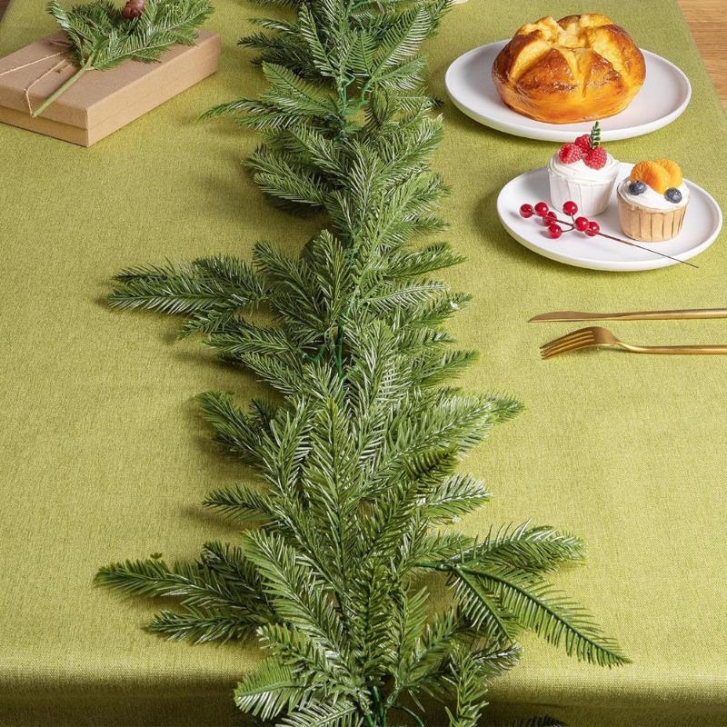 Artificial Simulation Green Plants, Flat Pine and Rattan Strips, Christmas and Halloween Home Storefronts, Outdoor Wedding Decorations