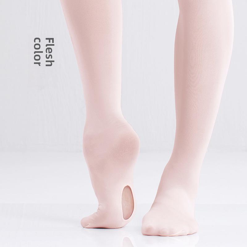Spring/Summer Children's 60D Dance Socks: Thin Velvet Ballet Pantyhose, Anti-Hook, White
