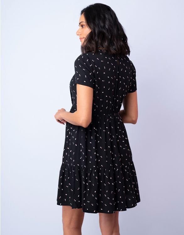 Rochie Maternitate Casual pentru INEZ Puncte Negre [Seraphin] Rochie, Alăptare, Femei
