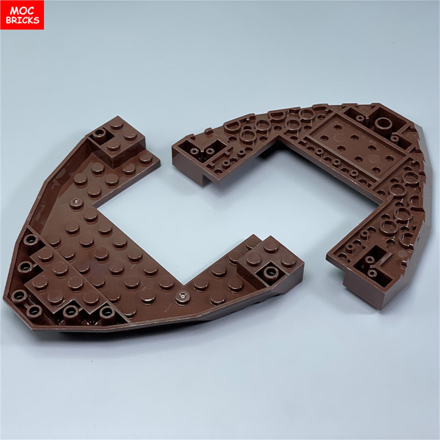 MOC Blokken Dugout Kano Peddel Schip Boot Kamp Hut Piraat Scène Bijlage Militaire Gemonteerd Bouwsteen Accessoires Kinder Speelgoed