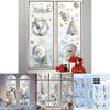 Christmas Pvc Static Clings For Glass Window Decoration Festive Scene