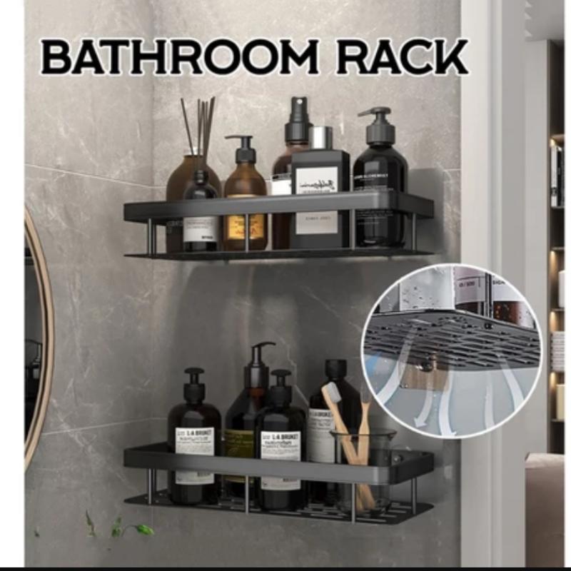 Bathroom Organizer Rack Punch-free Wall Mounted Triangle Storage Rack Corner Shelf Wall Soap Holder