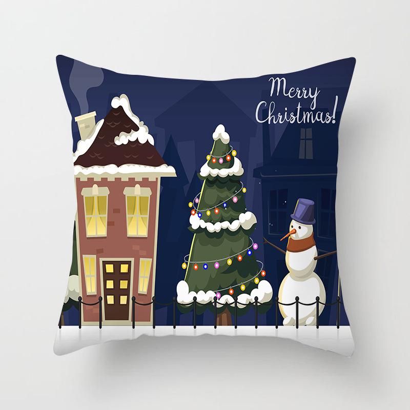 New Santa Claus Snowman Pillow Case Festive Home Decoration Pillow Cushion Case