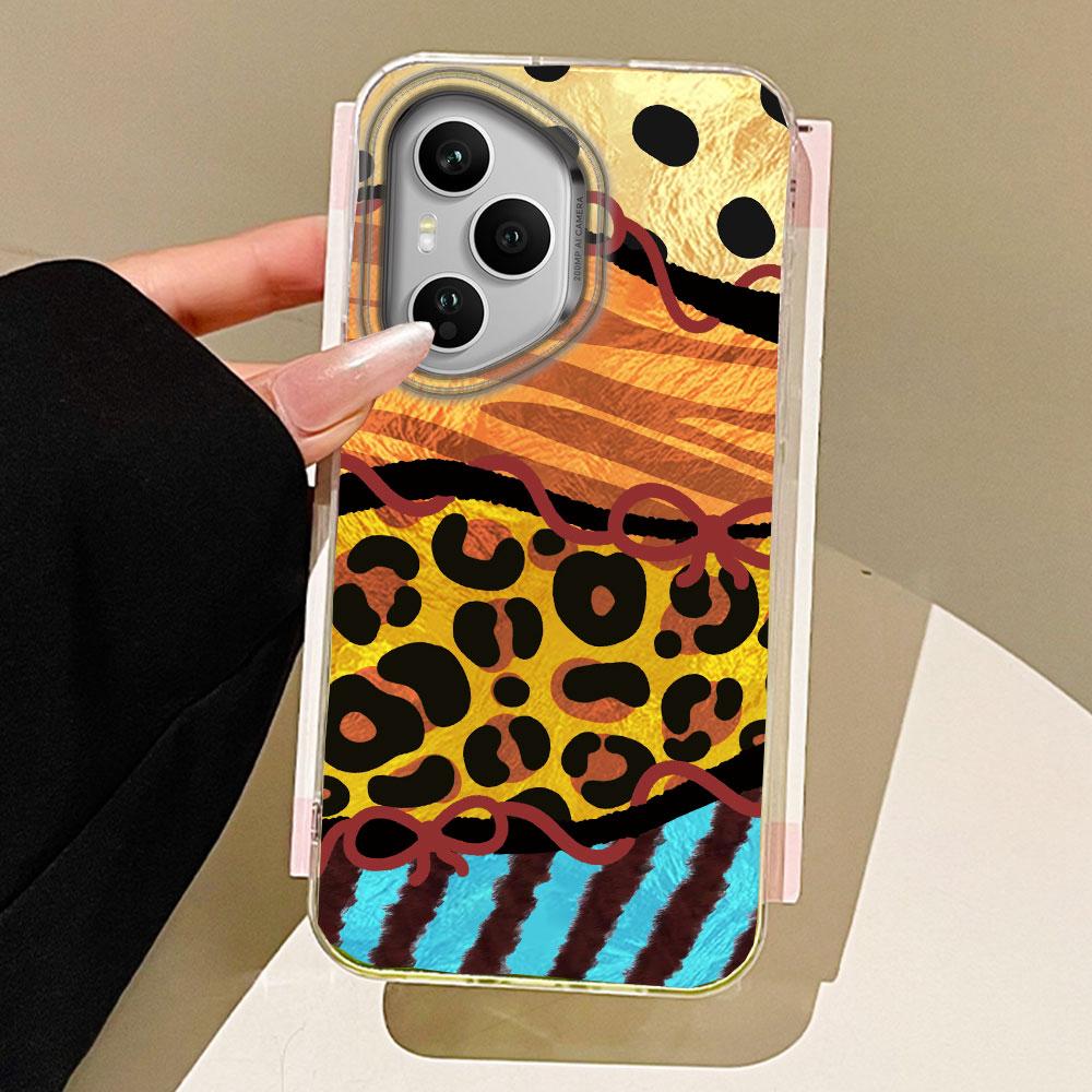 Pink Leopard Print Women Phone Case for Honor 400 200 90 Smart Pro Magic7 6 5 70 Lite X9a X9c X9b X8b X8a X8c X7c X6c X6b Cover
