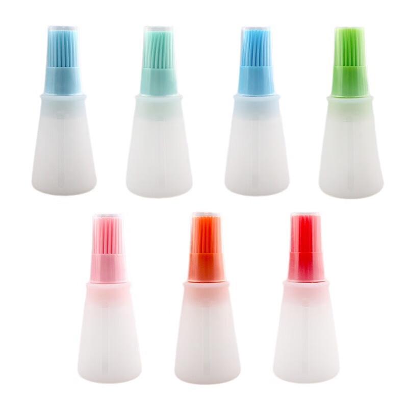 Silicone Oil Dispenser Brush with Scale and Lid