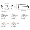Classic Square Anti Blue Light Glasses TR90 Frame for Men Women Lightweight Computer Glasses Daily Use Eyewear