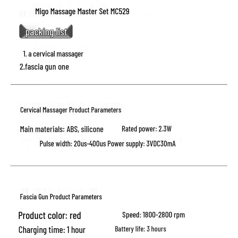 Meegou MKG18 USB Shoulder and Neck Massager