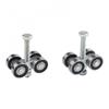 Deep Groove Bearings 4-Wheel Trolley Heavy-Duty Trolley