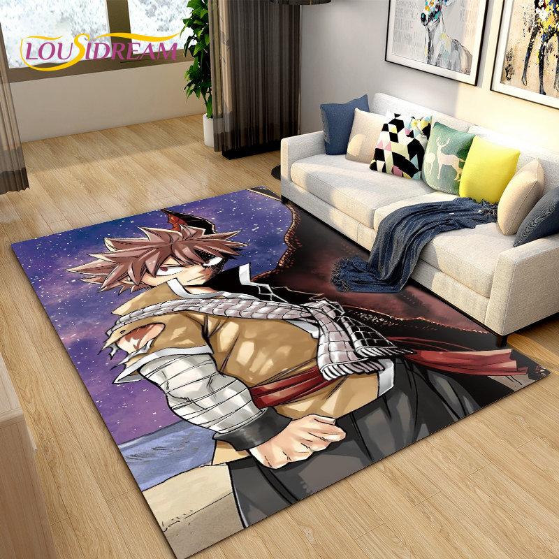 Fairy Tail Japan Anime Cartoon Area Rug,Carpet Rug for Living Room Bedroom Sofa Doormat Decoration, Kids Play Non-slip Floor Mat