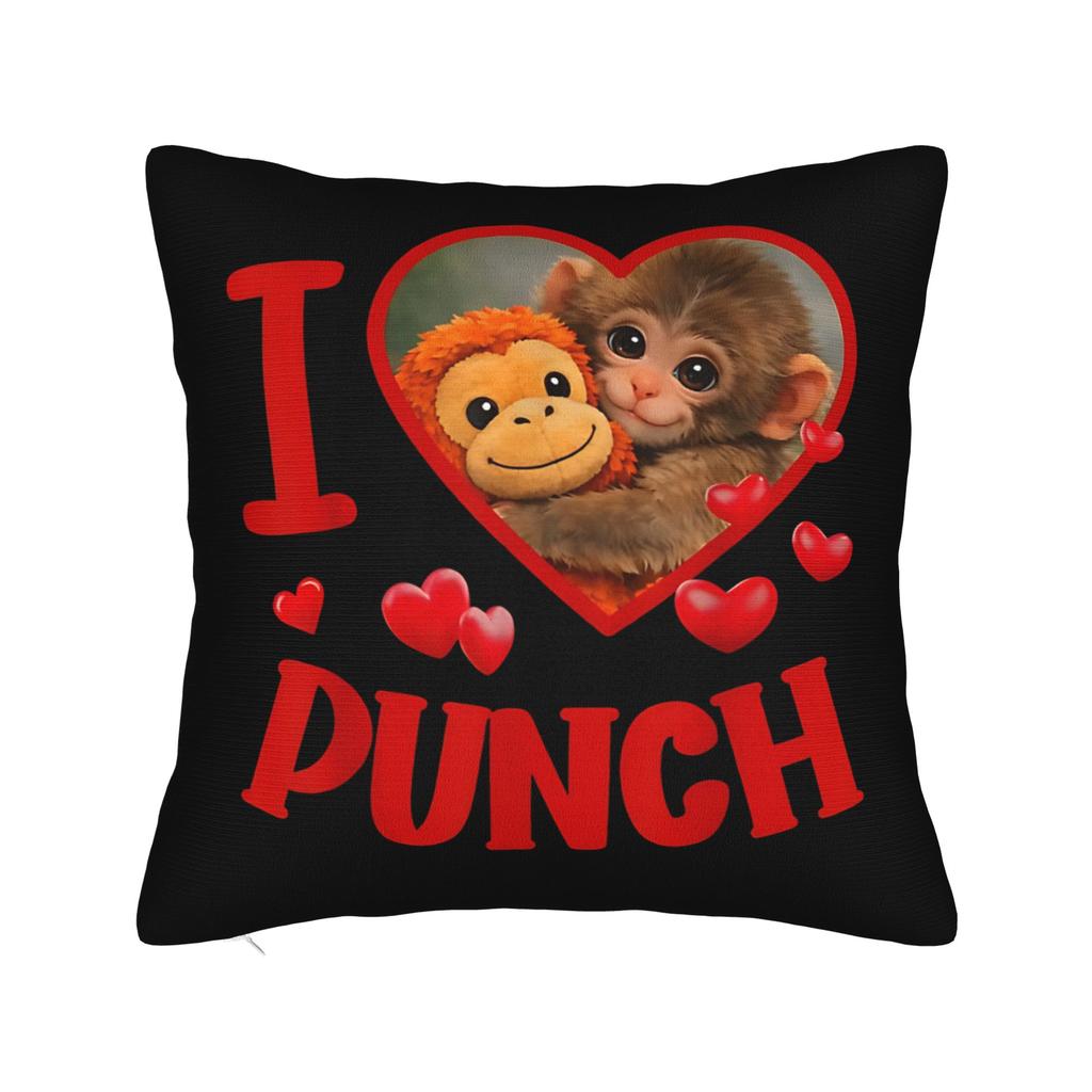 Punch Monkey Pillow Case  Cute Funny Pillow Cover Soft Pillowcases For Sofa Bedroom Home Decor