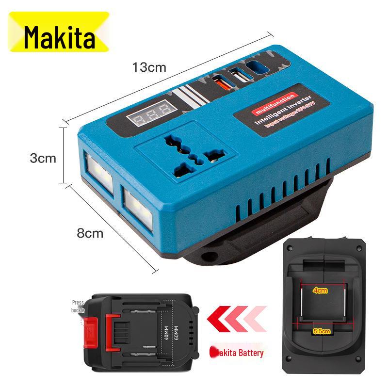 Lithium Tool Battery Inverter: AC220V, DC5V/12V for Outdoor Use