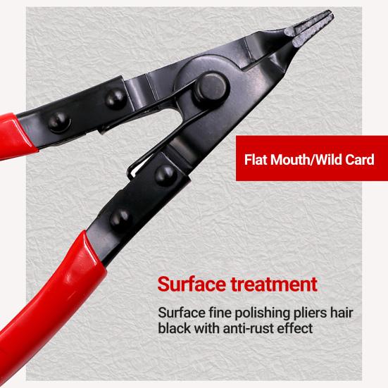 Kleště na drát Multifunkční kování odolné proti opotřebení Plochá klešťová svorka pro opravy automobilů