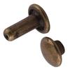 100pcs Double   Rivet Tubular Metal Leather Craft Repairs Studs Decoration