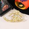 1 Pièce Halloween Pinces à Cheveux Araignée Noire avec Design de Charme Perle, Pinces à Cheveux Métal Gothique Punk Maintien Fort Accessoires Cheveux