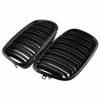For BMW X5 E70 X6 E71 2007-2013 ABS Car Grille Front Kidney Grill Double Line Matte Black 51137157687 51137157688 51137185223