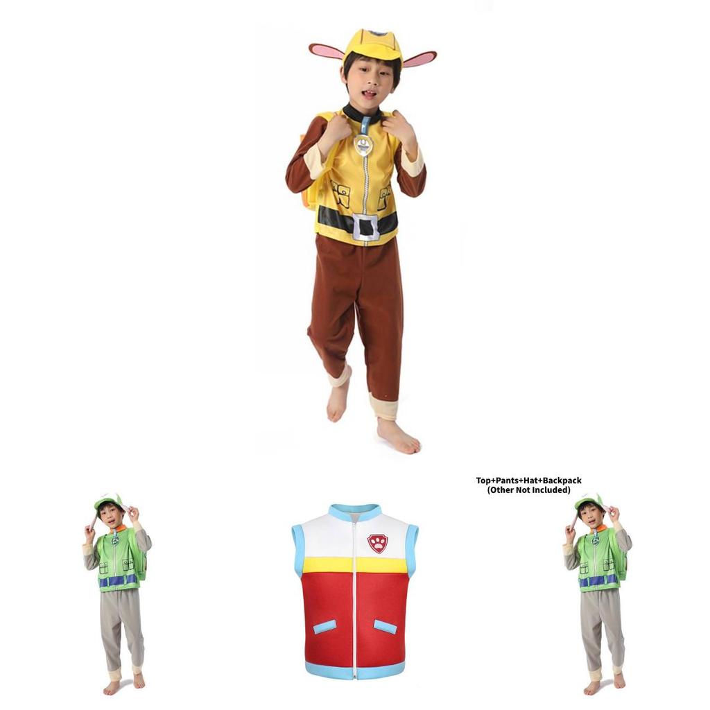 Rot-Weißes Dalmatinerkostüm für Kinder Ideal für Halloween und Cosplay