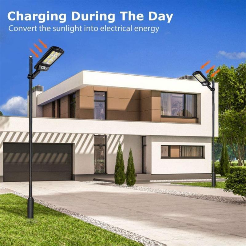 Outdoor Led Cob Solar  Street  Light Remote Control Infrared Motion Sensor Wall Lamp Weatherproof