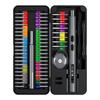 Screwdriver Tool Kit with Electric and Manual Handle 50Pcs S2 Steel Bits for Daily Maintenance Disassembly