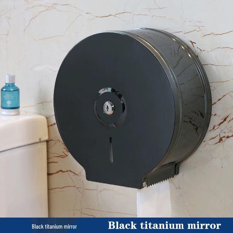 Stainless Steel Round Toilet Roll Holder Large Roll