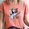 Cute Cat Fashion Harajuku Style Pure Cotton Printed Women's Round Neck Short Sleeved T-shirt