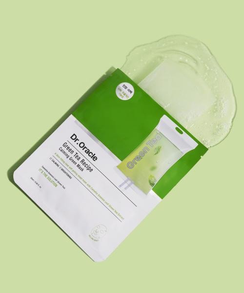 Dr. Oracle Green Tea Recipe Calming Green Mask (10 sheets/1box) FREE