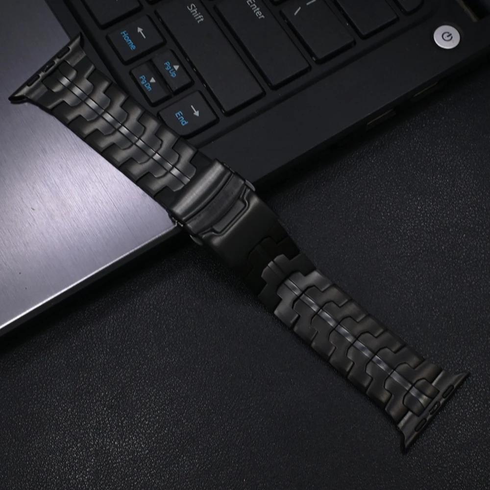 Titanium Band for Apple Watch Ultra 2 49mm 10 46mm 9 8 7 45mm Watchband Business Men Bracelet for iWatch 6 5 4 se 44 45mm Strap
