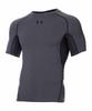 UA HeatGear Armour Short Charcoal Light LG Sleeve, Heather,