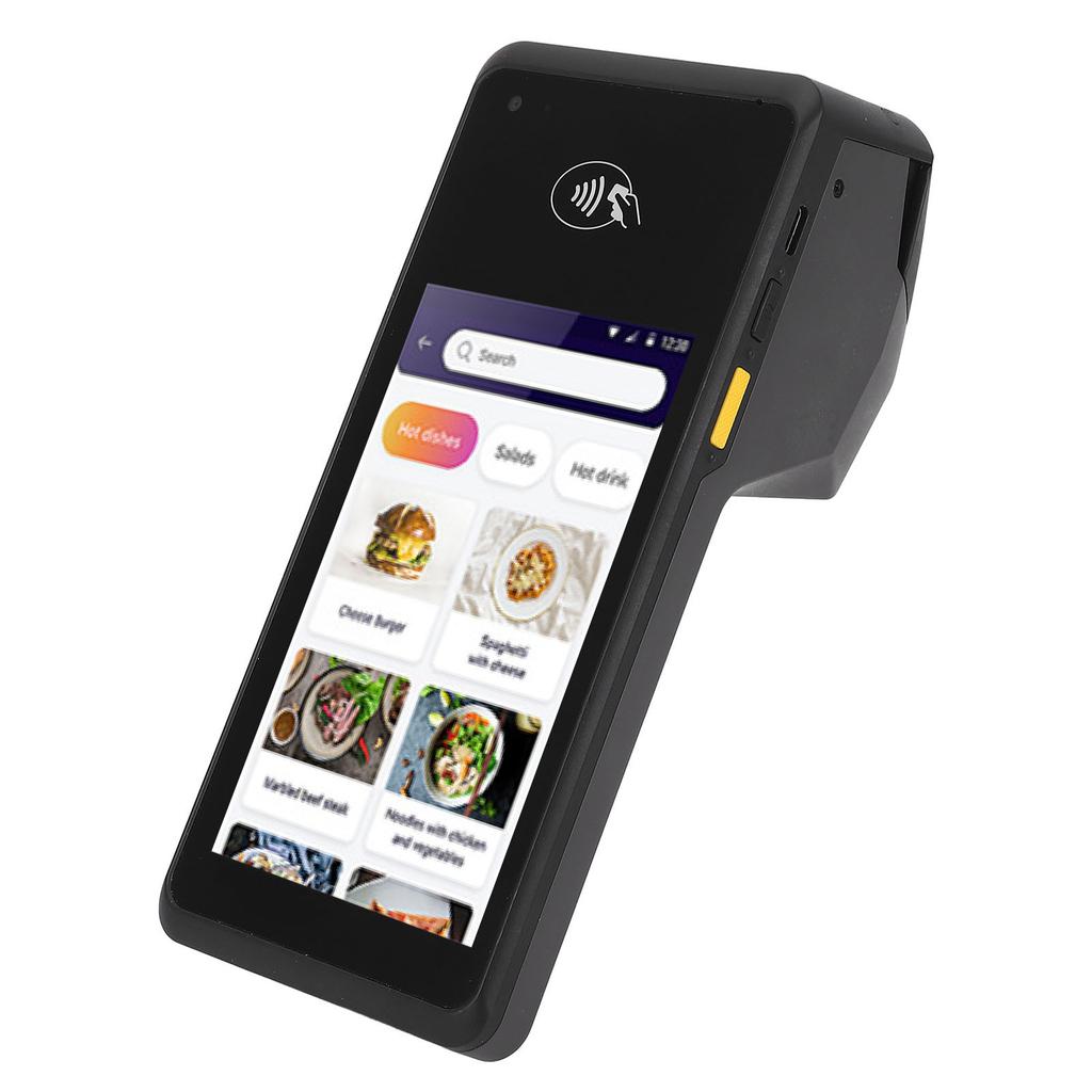 POS Receipt Printer 5in Screen Handheld 4G Wifi 1D 2D QR NFC Thermal Printer for Small Business