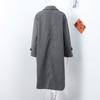 Women Fashion Wool Blend Warm Long Coat Autumn Winter Loose Pocket Double-breasted Jacket Elegant Lapel Overcoat