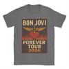 Harajuku T Shirt Summer Bon Jovi Keep The Faith World Tour Cotton Tshirt for Men Women Awesome Wholesale Short Sleeve Tees