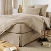 Cache-sommier - Gaia - 180 x 200 cm - Gaze de coton - OEKO-TEX - Ficelle