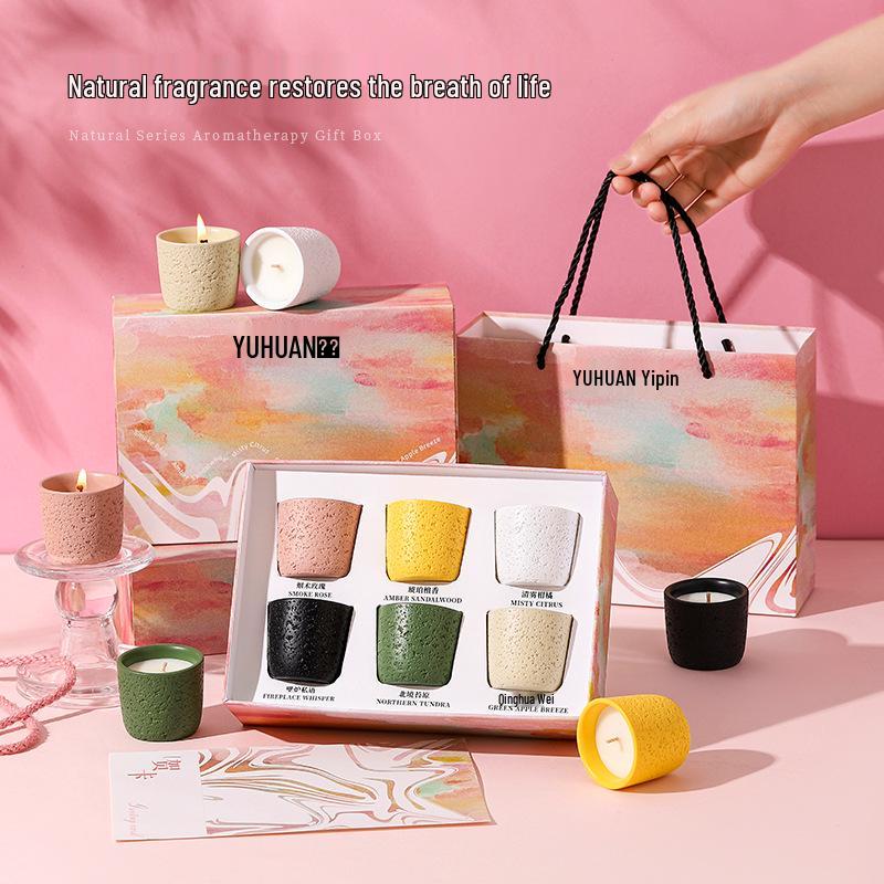 Art Department Aromatherapy Candle Gift Box - Mini Fragrance Candles for Home & Bedroom, Perfect Festival Souvenir for Men & Women