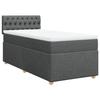 Maison Exclusive - Sommier à lattes de lit avec matelas Gris foncé 80x200 cm Tissu
