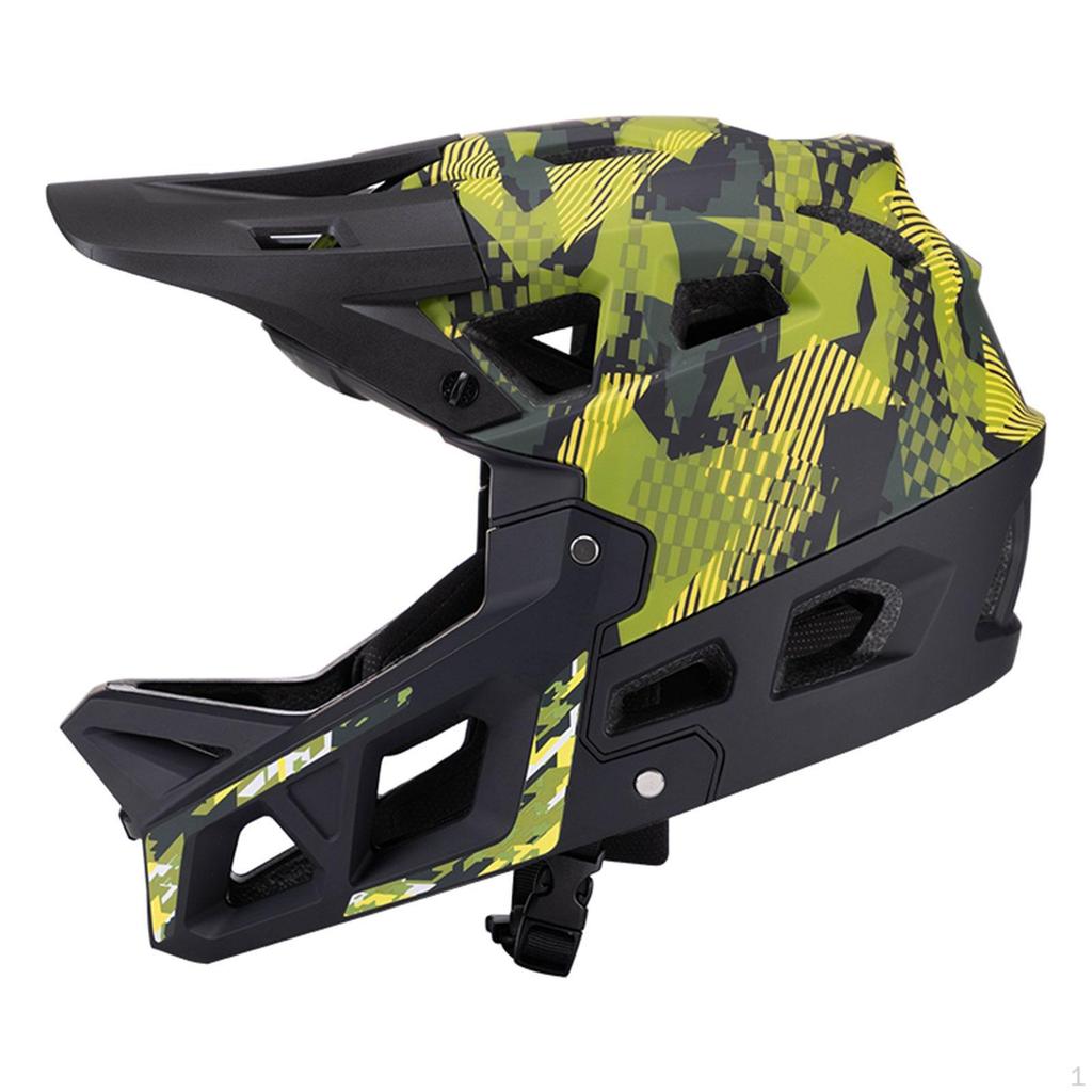Full Face Bike Helmet Cap Shock Absorbing Cycling for Outdoor Sports