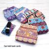 Bohemian Mini Coin Purse: 4-Inch Clip Bag for Cards, Ladies' Clutch