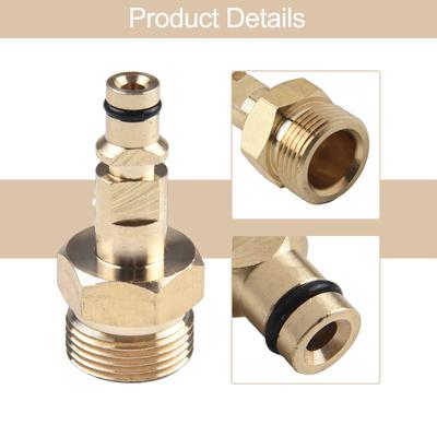 Adaptador de manguera de latón macizo para herramientas eléctricas de jardín, acoplamiento M22, conexión rápida, para hidrolavadora.