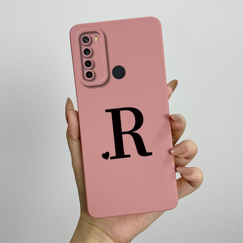 For Xiaomi Redmi Note 8 Case Redmi Note 8T Cover Redmi Note 8 Pro Cases Luxury Letters Square Phone Case Shockproof Back Cover