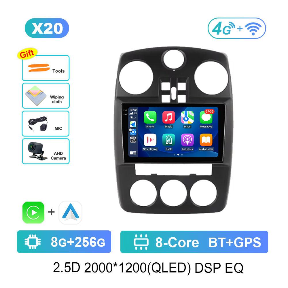 Android 14 Car Radio Multimedia Player for Chrysler PT Cruiser 2007 - 2009 WiFi GPS Navigation DSP Stereo Split Screen Head Unit