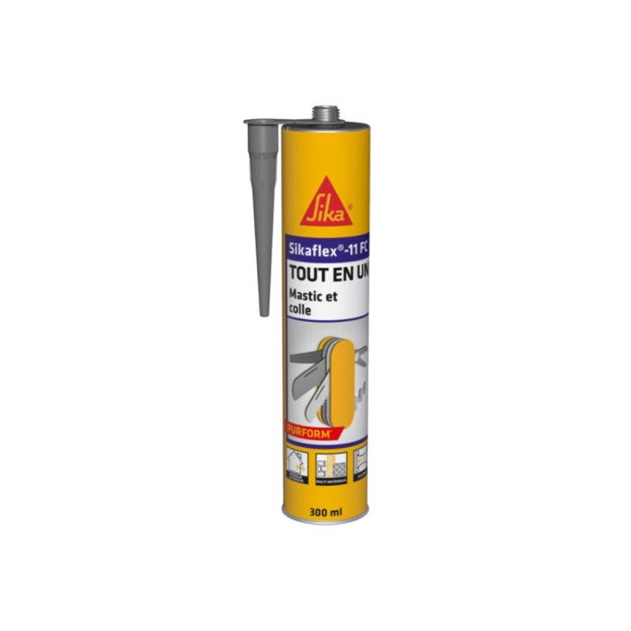 Mastic Joint et Colle - SIKA - Sikaflex 11 FC Purform - 380g - Couleur: Gris - Élastique Polyuréthane