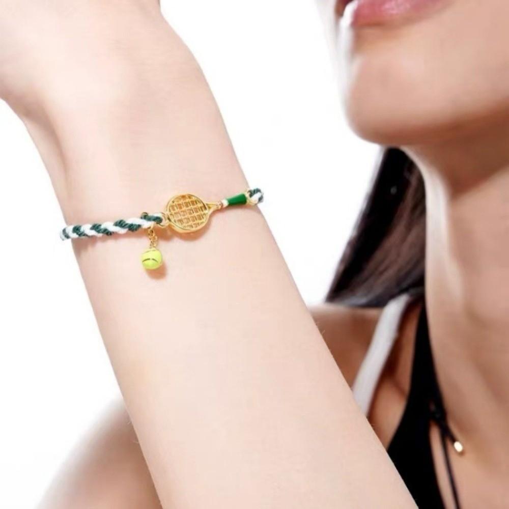 Handwoven Tennis Racket Bracelet Lightweight Design Couple Bracelet Handwoven Bracelet for Men