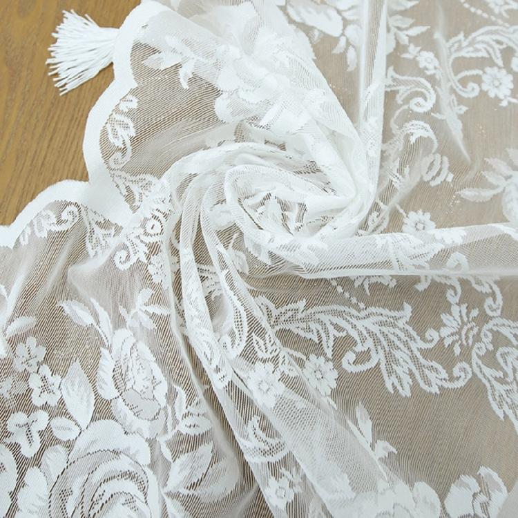 Short Curtains Thread Weaving Window Curtain Enhancing Decoration for Homes or Cafes Decoration Lace Drape