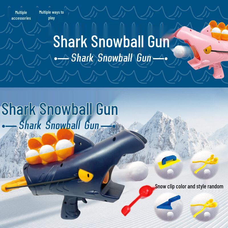 Snowball Launcher: Winter Snow Play Tool and Pellet Gun for Snowball Fights