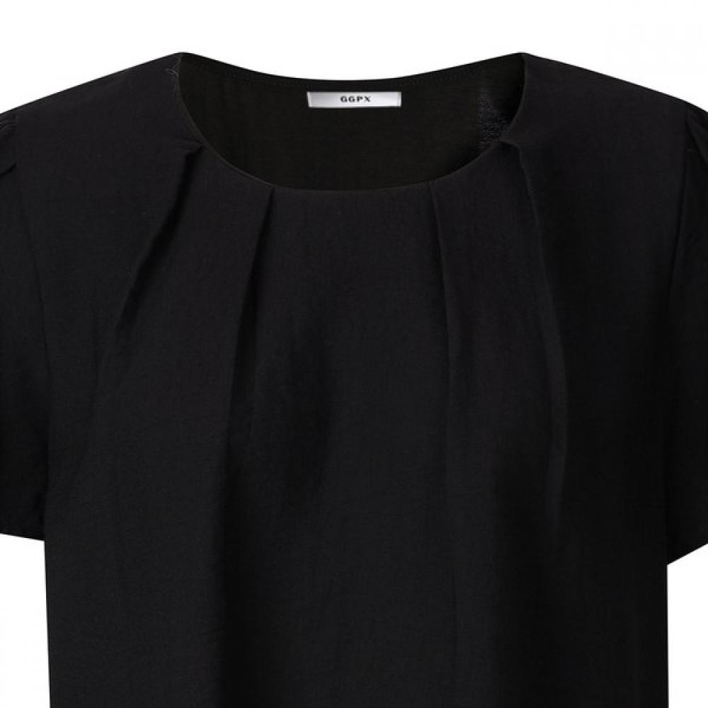 Ggpx New York Round Dart Neck Blouse And Pants Setup Gq4st002f