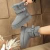 Fashion 2025 Brand Ladies Shoes Ankle Women's Fashion Belt Buckle Daily Winter Plus Velvet Keep Warm Best Seller Comfortable Snow Boots